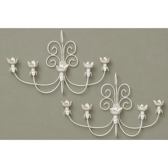 PartyLite Other - Vintage Wall Sconce Set | Candelabra | Large Wall Candle Holder | Partylite